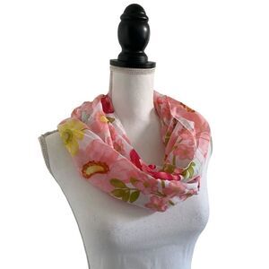 Floral White & Multicolor Fashion Scarf Women’s OSFM